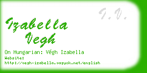 izabella vegh business card
